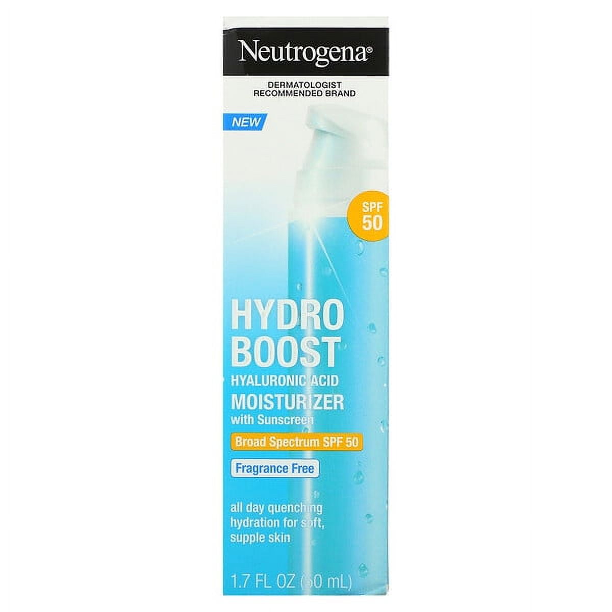 Neutrogena Hydro Boost Hyaluronic Acid Daily Facial Moisture Cream, SPF ...