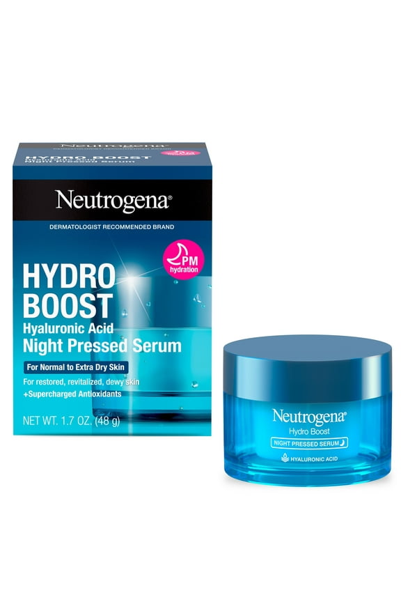 Hydro Boost Hyaluronic Acid Night Pressed Face Serum, Hydrating Serum, 1.7 oz