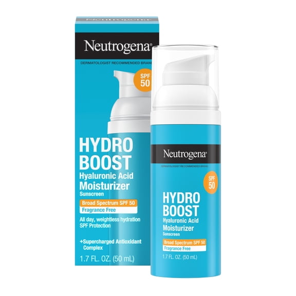 Neutrogena Hydro Boost Hyaluronic Acid SPF 50 Face Moisturizer Lotion, Skin Care, 1.7 oz