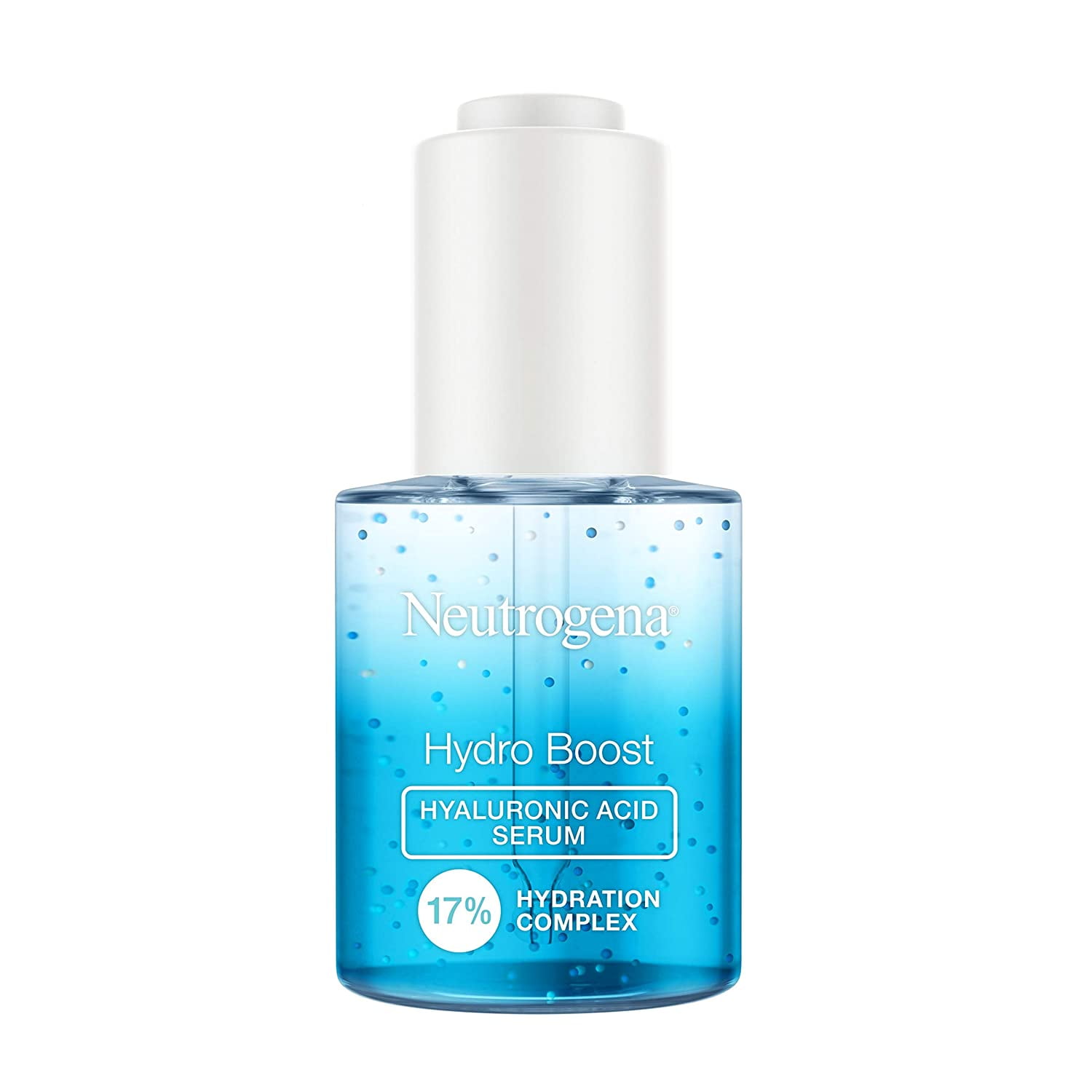 Neutrogena Hydro Boost Hyaluronic Acid Serum with 17% Hydration Complex, Lightweight Daily Hyaluronic Acid Facial Serum for Dry Skin, Oil-Free Fragrance-Free, 1 Fl Oz