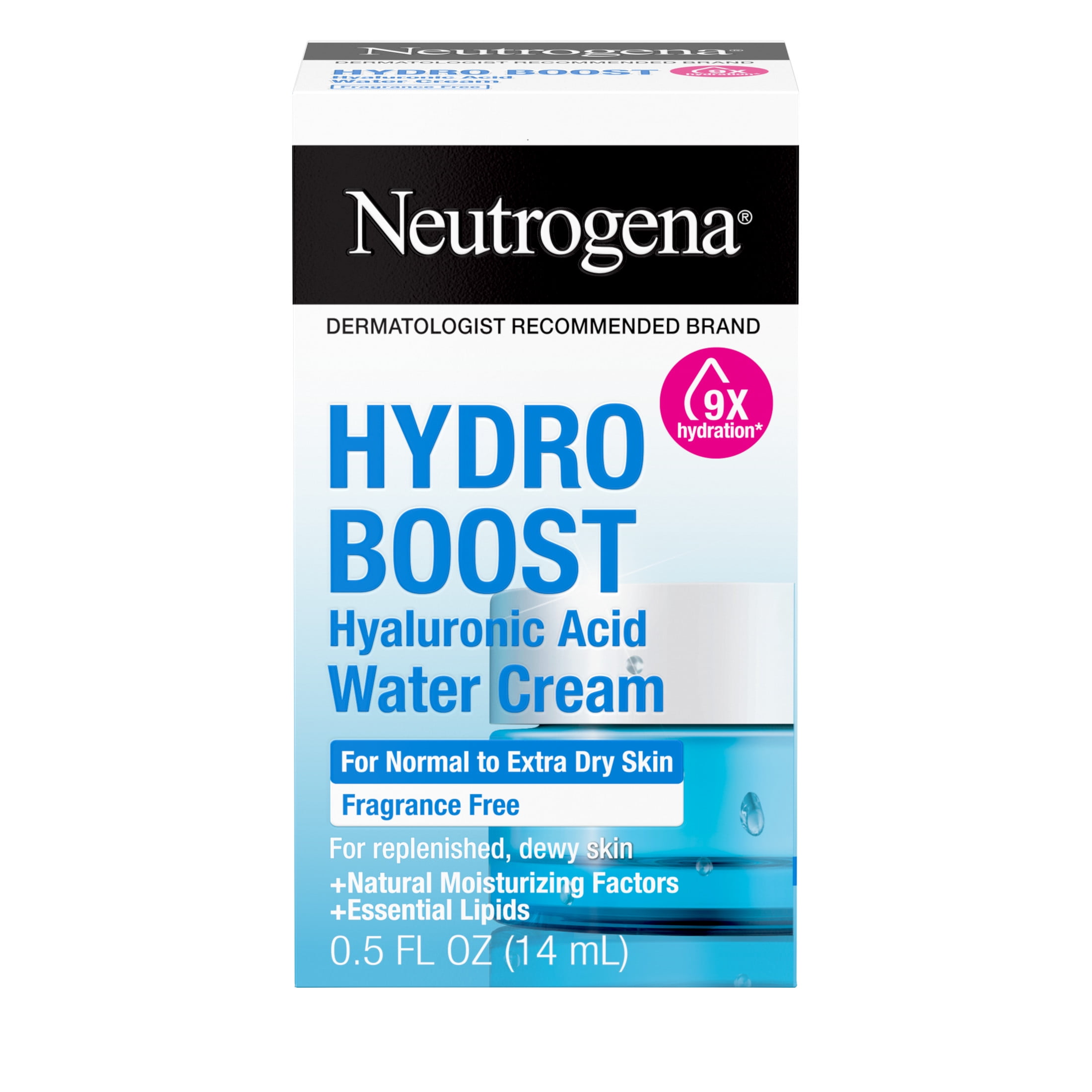 Neutrogena Hydro Boost Hyaluronic Acid Water Cream, 0.5 fl. oz