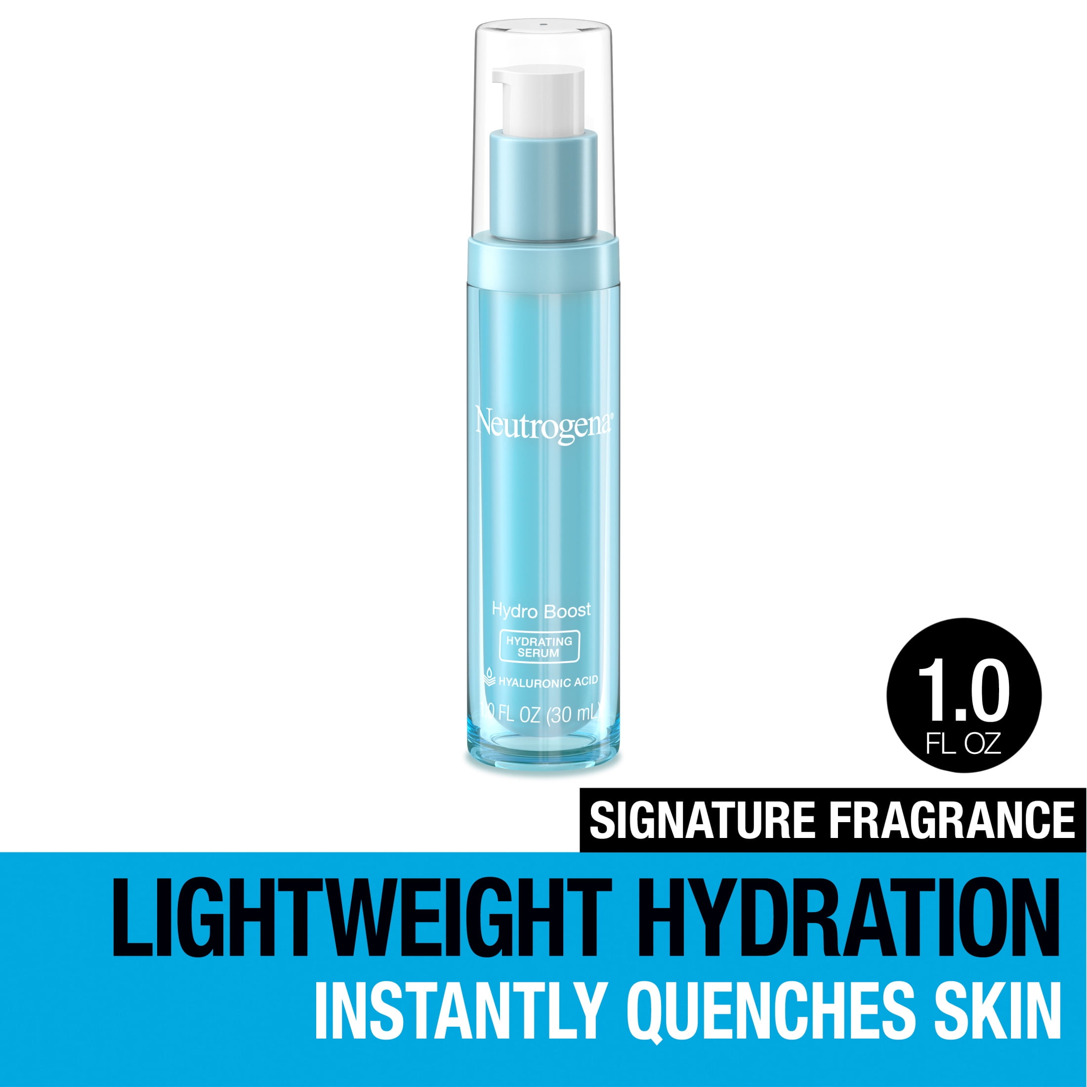 Neutrogena Hydro Boost Hydrating Face Serum, Hyaluronic Acid Serum for Face & Neck, 1 oz