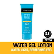 Neutrogena Hydro Boost Moisturizing Gel Sunscreen Lotion for Face and Body, SPF 50, 3 oz