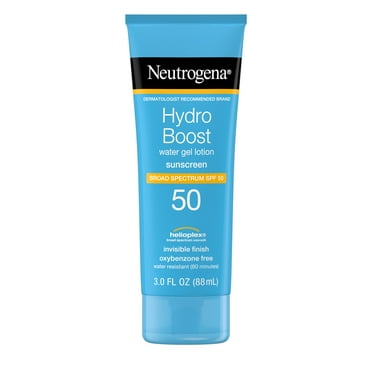 Neutrogena Hydro Boost Moisturizing Gel Sunscreen Lotion for Face and Body, SPF 50, 3 oz