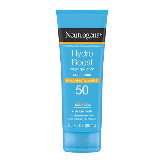 Neutrogena Hydro Boost Sunscreen SPF 50 Body & Face Sunscreen Lotion, Sun Protection, 3 fl oz
