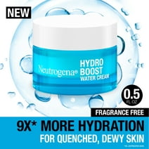 Neutrogena Hydro Boost Water Cream Face Moisturizer with Hyaluronic Acid, Fragrance Free, .5 oz
