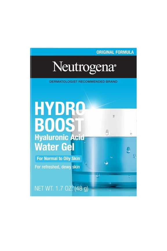 Hydro Boost Water Gel Face Moisturizer Lotion with Hyaluronic Acid, 1.7 oz