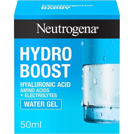 Neutrogena Hydro Boost Hyaluronic Acid Hydrating Water Gel Daily Face Moisturizer for Dry Skin, Oil-Free, Non-Comedogenic Face Lotion, 1.7 fl. Oz