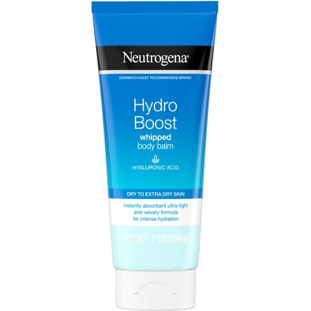 Neutrogena Hydro Boost Whipped Body Balm with Hydrating Hyaluronic Acid for Dry to Extra Dry Skin,Moisturizing Balm, 7 oz 1 ea (Pack of 4)