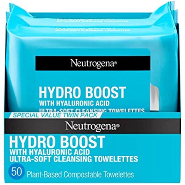 Neutrogena HydroBoost Facial Cleansing & Makeup Remover Wipes with