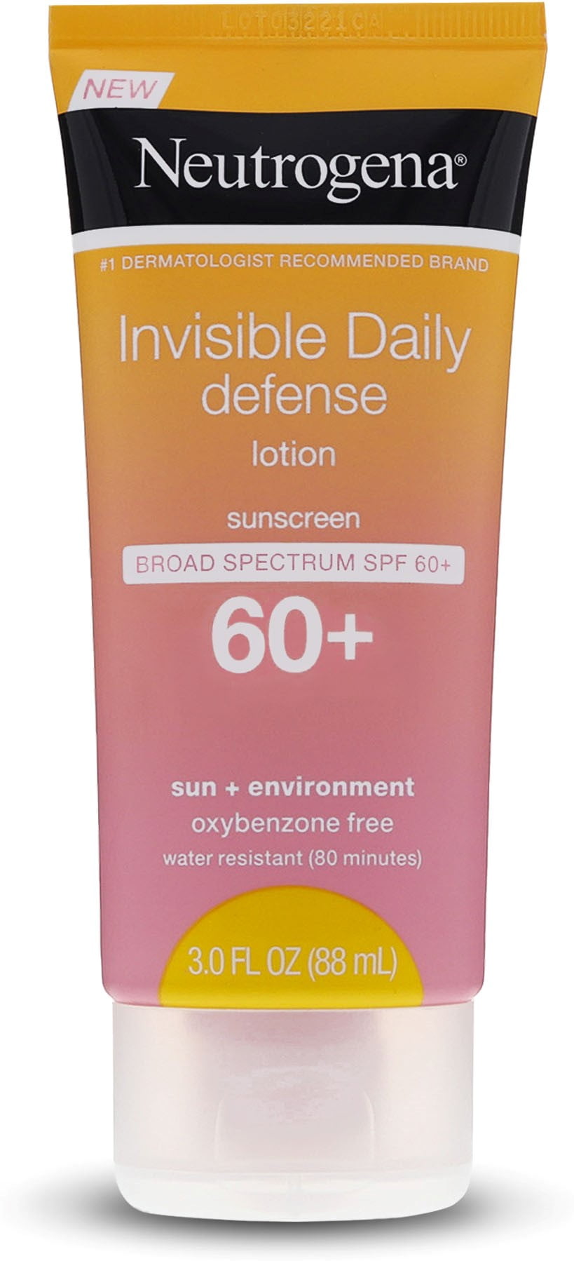 Neutrogena Invisible Daily Defense Sunscreen Lotion, Broad Spectrum SPF 60+, Oxybenzone-Free & Water-Resistant,3.0 fl. oz 1 ea (Pack of 4)