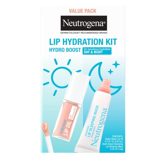 Neutrogena Hydro Boost Lip Hydration Kit for Day & Night, 2 items