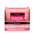 thumbnail image 1 of Neutrogena Makeup Remover Cleansing Wipes, Pink Grapefruit, 2 x 25 Ct, 1 of 20