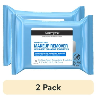 25 Count, Neutrogena Makeup Remover Wipes - 3 Pack