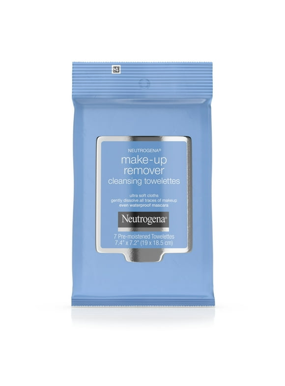Neutrogena Makeup Remover Wipes & Face Cleansing Towelettes, Travel Pack, 7 ct