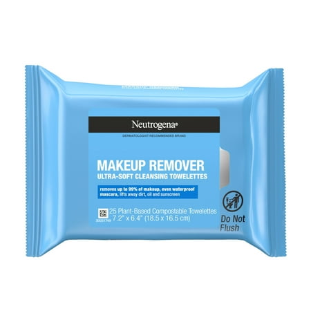 Neutrogena Makeup Remover Wipes and Face Cleansing Towelettes, 25Ct