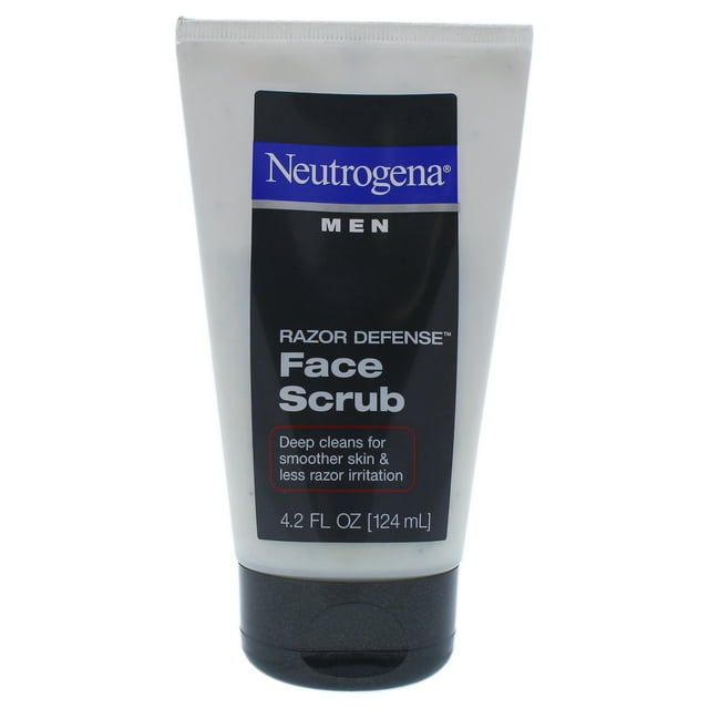 Neutrogena Men Razor Defense Face Scrub , 4.2 oz Scrub
