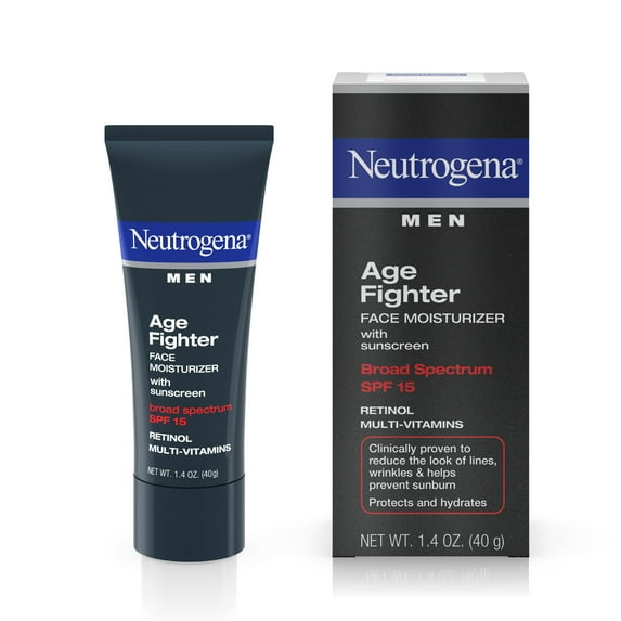 Neutrogena Men's Anti-Wrinkle Age Fighter Moisturizer, SPF 15, 1.4 oz