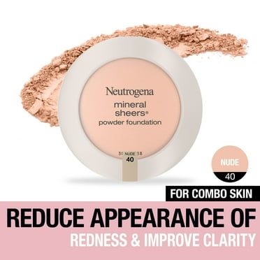 Neutrogena Mineral Sheers Oil-Free Powder Foundation, Nude 40,.34 oz