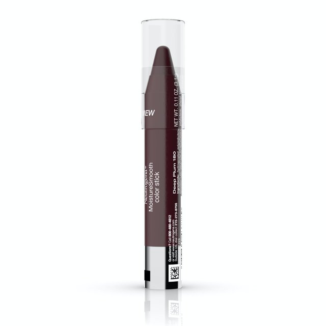 Neutrogena Moisturesmooth Color Stick Lipstick 180 Deep Plum 011 Oz