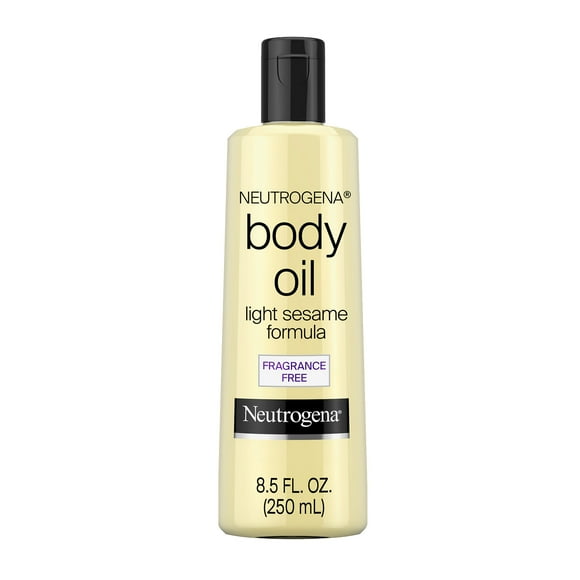 Neutrogena Body Oil For Dry Skin, Light Sesame Formula, Fragrance Free, 8.5 fl. oz