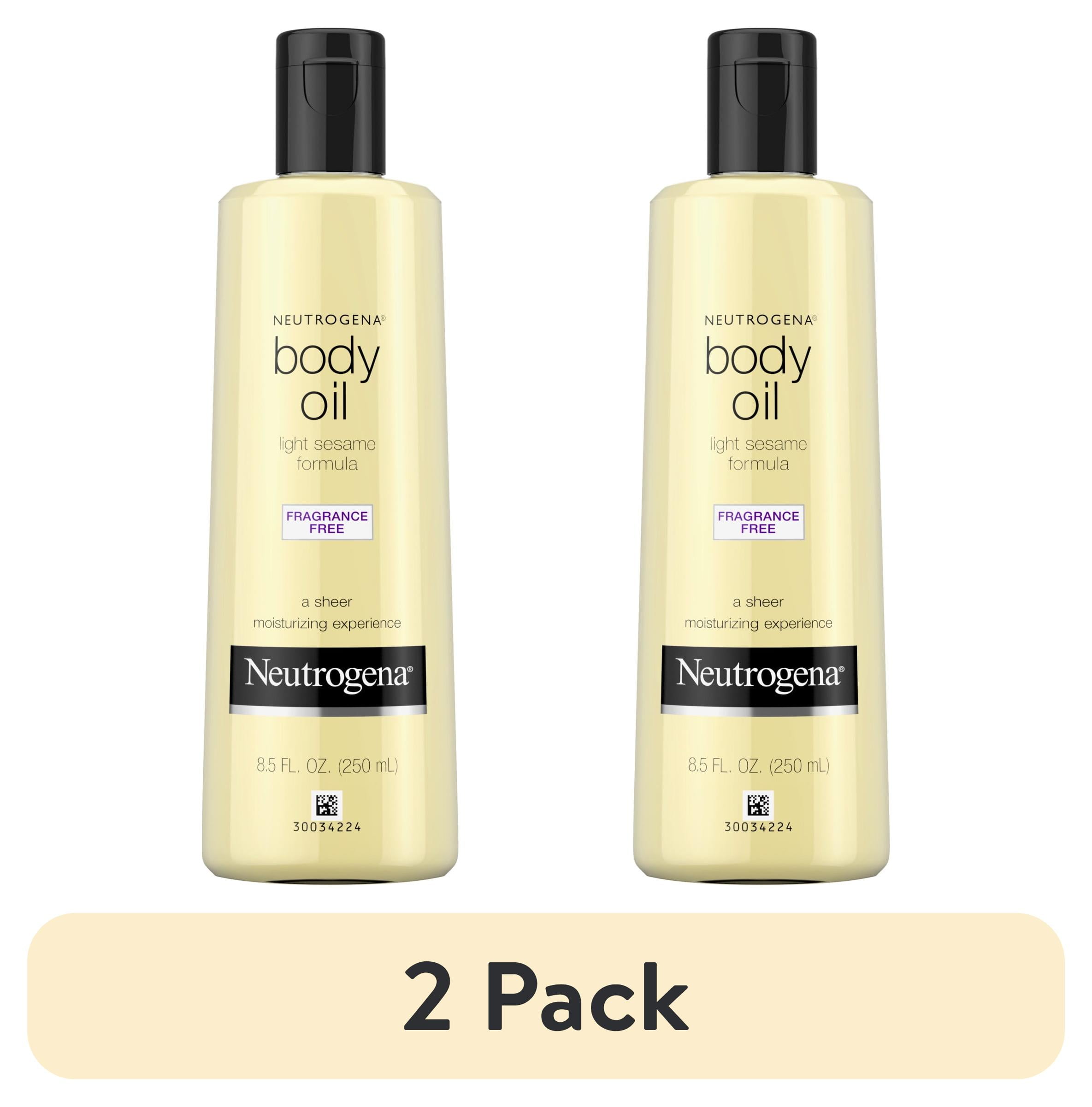 Neutrogena Moisturizing Body Oil Light Sesame Formula Fragrance Free Massage Bath 8 fl. oz Walmart