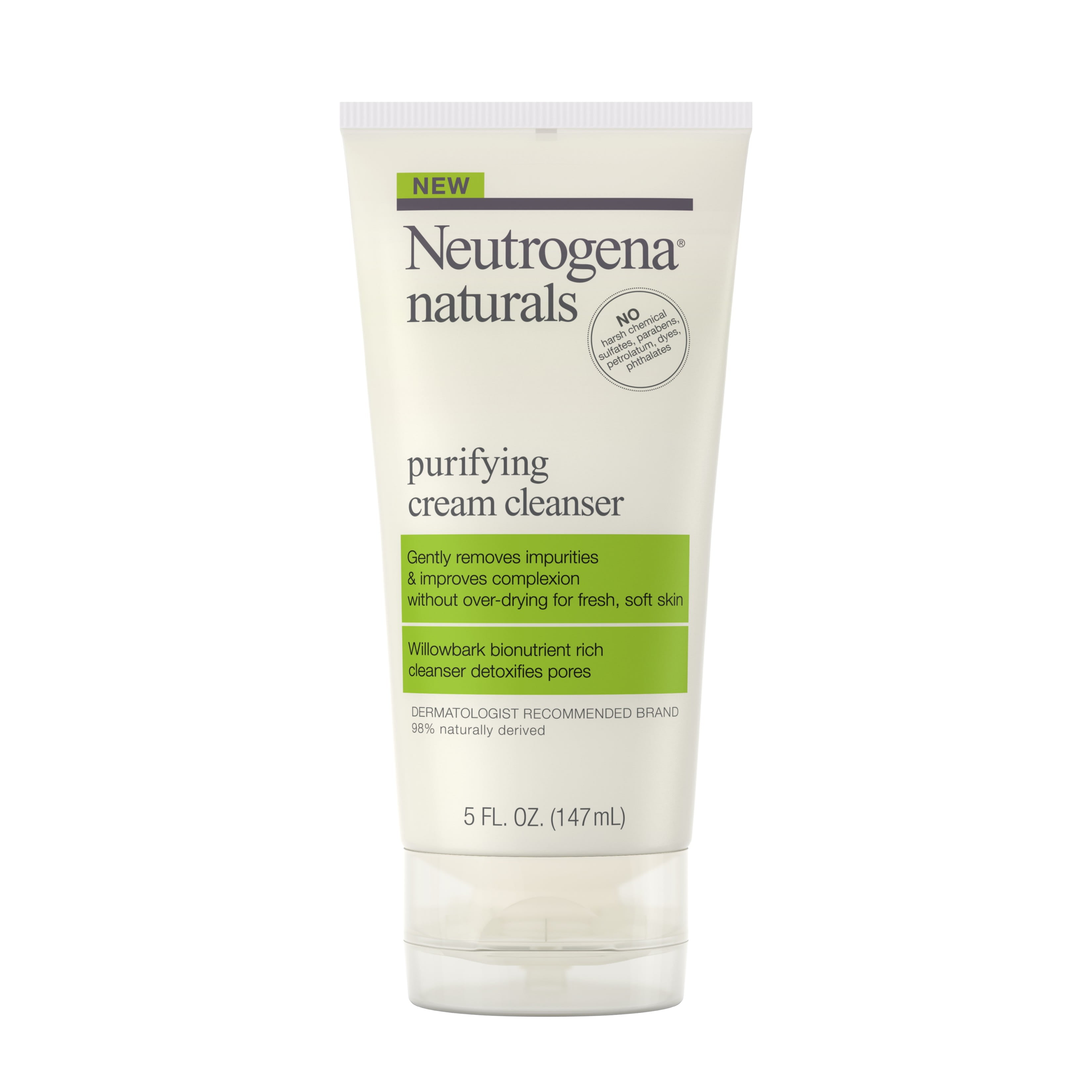 Neutrogena Naturals Purifying Daily Facial Cream Cleanser, 5 fl. oz