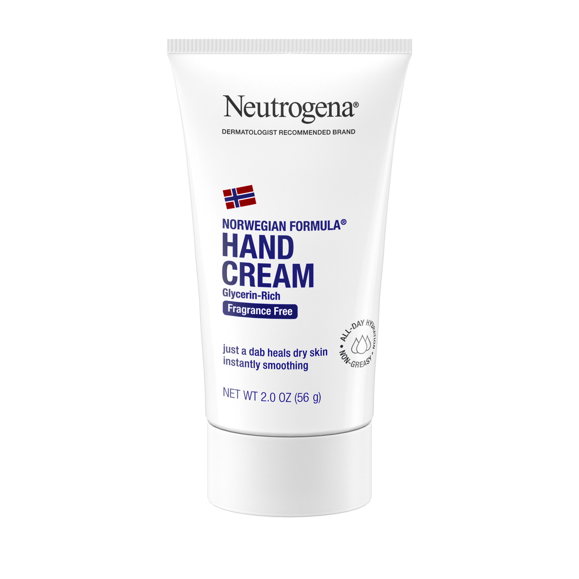 Neutrogena Norwegian Formula Dry Hand and Body Cream, Fragrance-Free Lotion, 2 oz - image 1 of 10