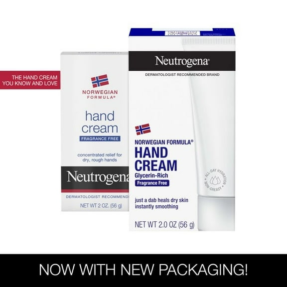 Neutrogena Norwegian Formula Hand Cream Fragrance-Free 2 oz (Pack of 3)