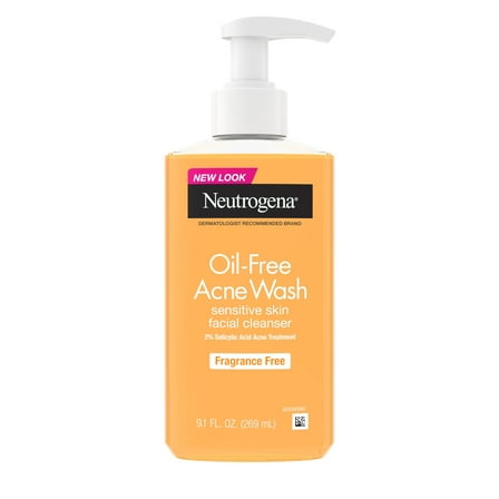 Neutrogena Oil-Free Acne Face Wash, 2% Salicylic Acid, 9.1 fl oz