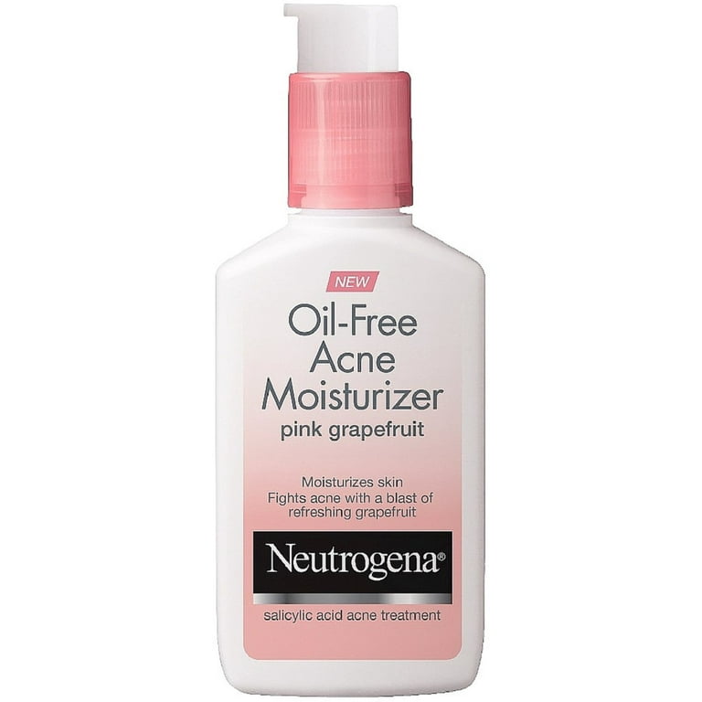 Neutrogena Oil-Free Acne Moisturizer, Pink Grapefruit oz (Pack