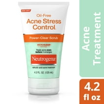 Neutrogena Oil-Free Acne Stress Control Power-Clear Face Scrub, Treatment, 4.2 fl. oz