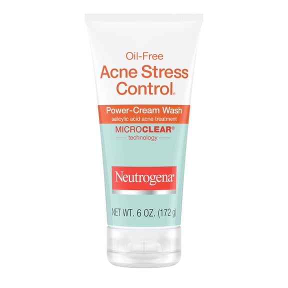 Neutrogena Oil-Free Acne Stress Control Power-Cream Face Wash 6 foz