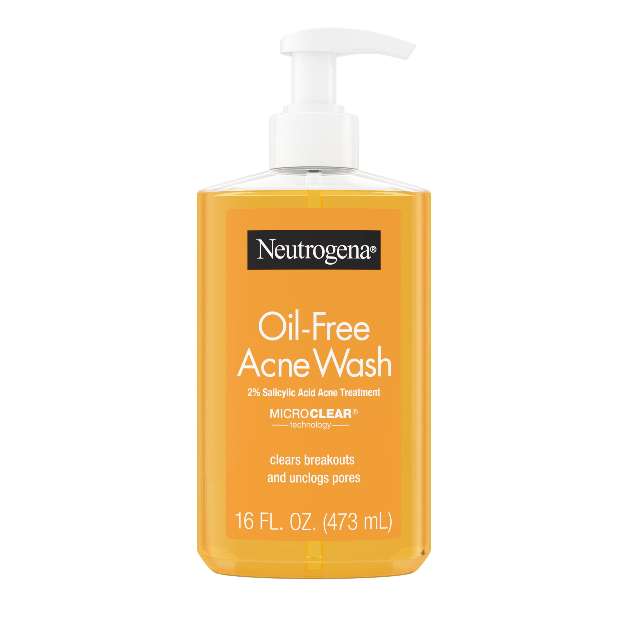 Neutrogena Oil-Free Acne Face Wash, Salicylic Acid Facial Cleanser & Acne Treatment, 16 fl oz