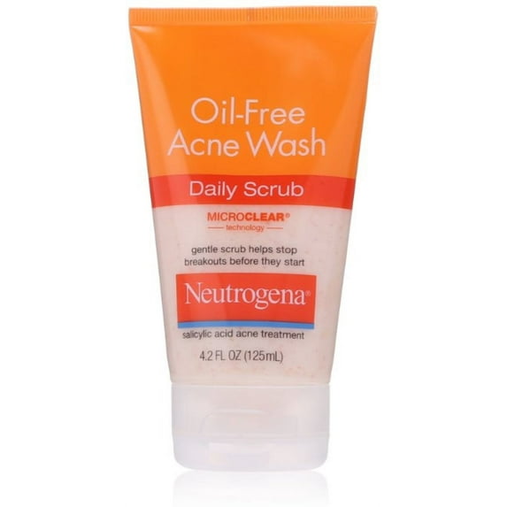 Neutrogena Oil-Free Acne Wash Daily Scrub 4.20 oz (Pack of 3)