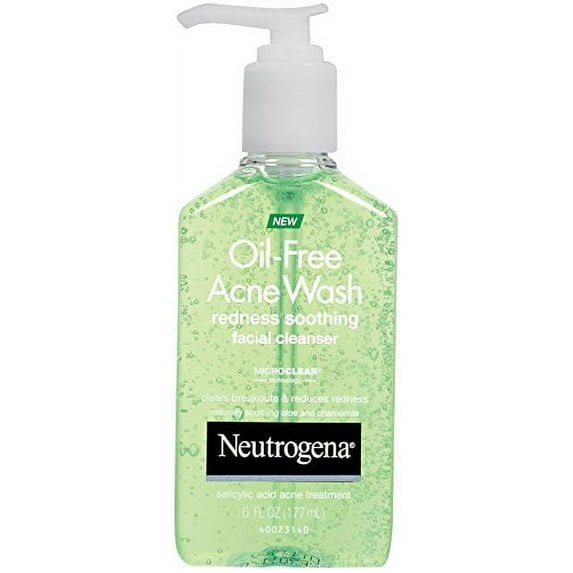 Neutrogena Oil-Free Acne Wash Redness Soothing Facial Cleanser 6 oz Each