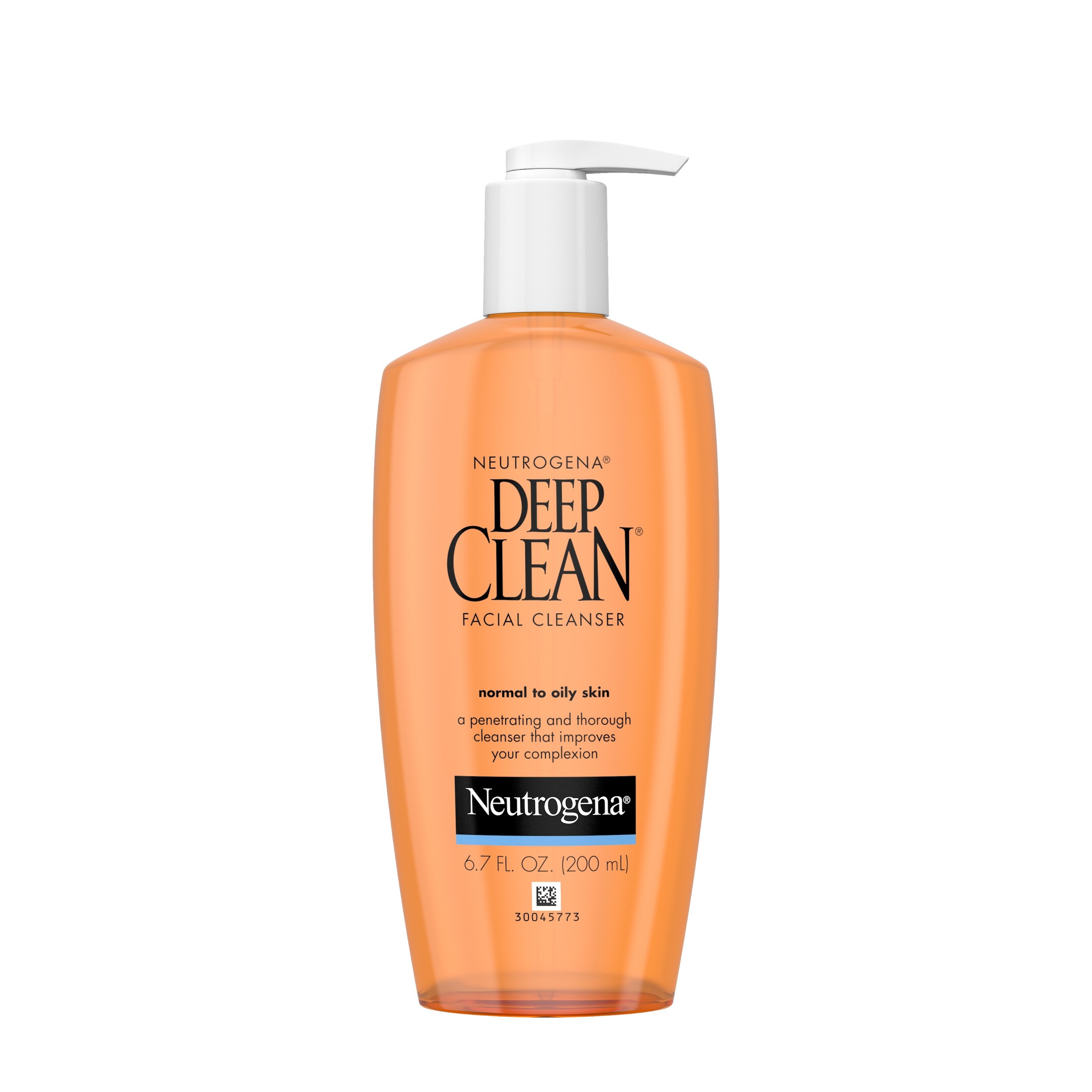 Neutrogena Oil-Free Deep Clean Daily Facial Cleanser, Face Wash, 6.7 fl. oz - image 1 of 12