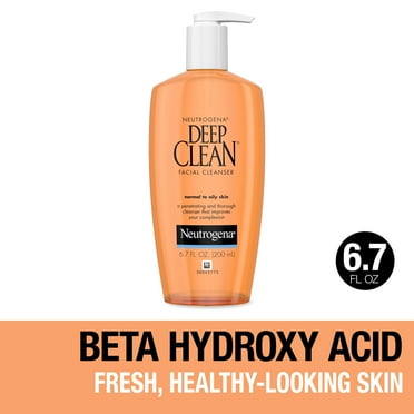 Neutrogena Oil-Free Deep Clean Daily Facial Cleanser, Face Wash, 6.7 fl. oz