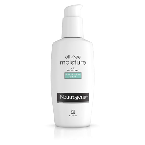 Neutrogena Oil-Free Facial Moisturizer Sunscreen, Sun Protection, SPF 15, 4 fl oz - 2 Pack