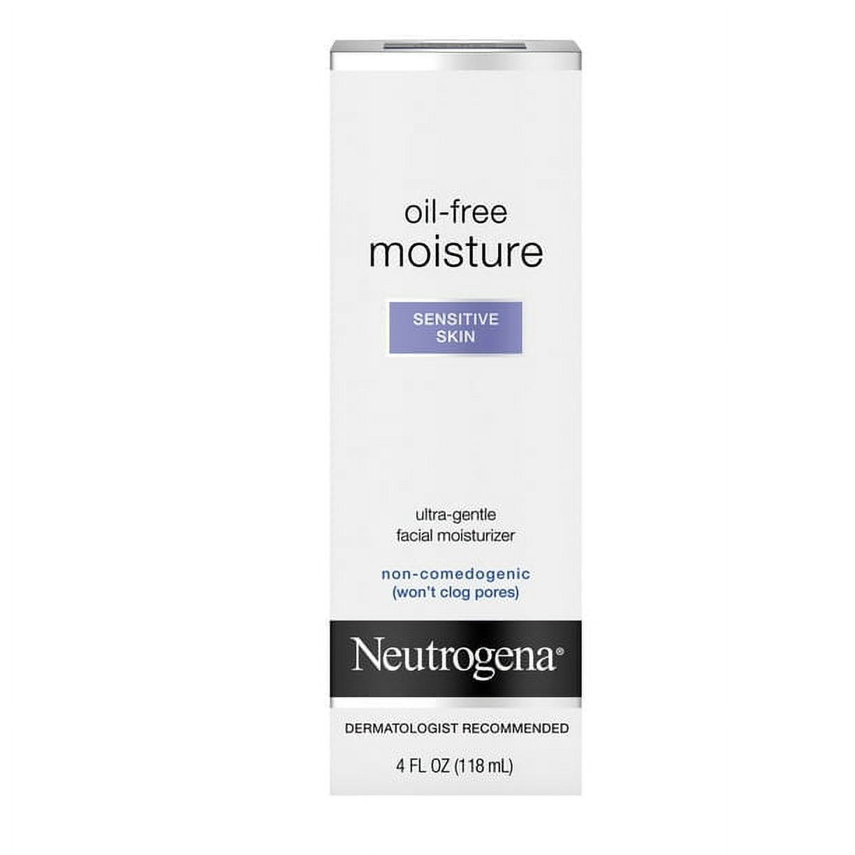 Neutrogena Oil Free Moisture Ultra Gentle Face Moisturizer Sensitive Skin Care 4 fl oz 118 ml