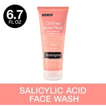 Neutrogena Oil-Free Pink Grapefruit Acne Face Wash, Foaming Facial Cleanser Scrub, 6.7 oz