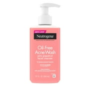 Neutrogena Oil-Free Pink Grapefruit Acne Face Wash, Salicylic Acid Facial Cleanser, 9.1 fl oz