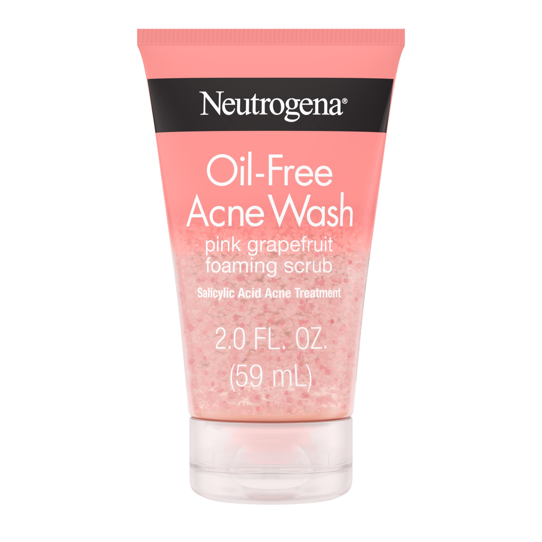 NEUTROGENA OIL-FREE PINK GRAPEFRUIT ACNE WASH FACE SCRUB , 2 fl. oz