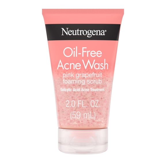 Neutrogena Oil-Free Pink Grapefruit Acne Wash Face Scrub, 2 fl. oz