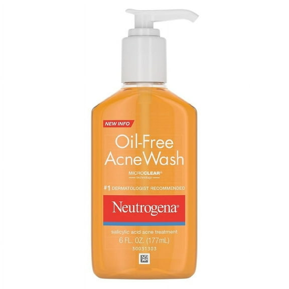 Neutrogena Oil-Free Salicylic Acid Acne Fighting Face Wash 6.0 fl oz