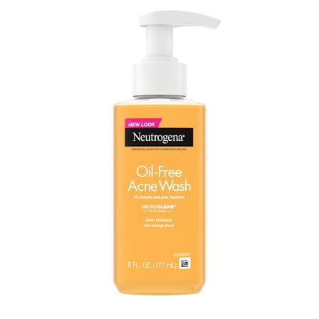 Neutrogena Oil-Free Acne Face Wash, Salicylic Acid Facial Cleanser & Acne Treatment, 6 fl oz