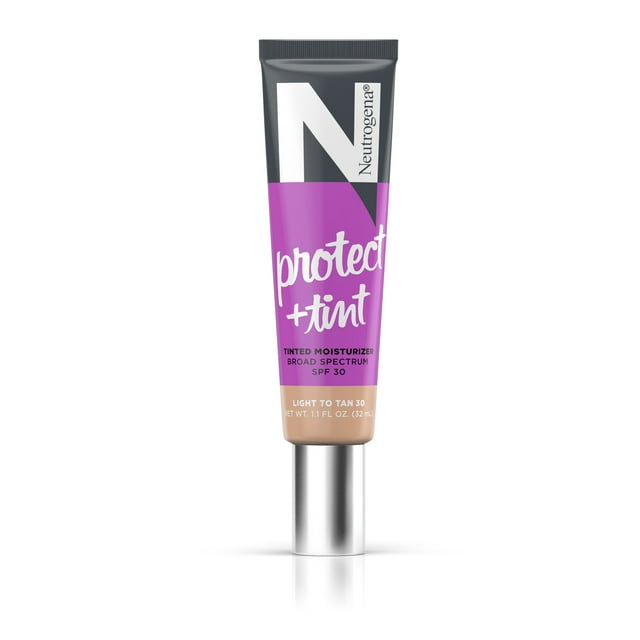 Neutrogena Protect + Tint Tinted Moisturizer, SPF 30, Shade 30, 1.1 fl. oz