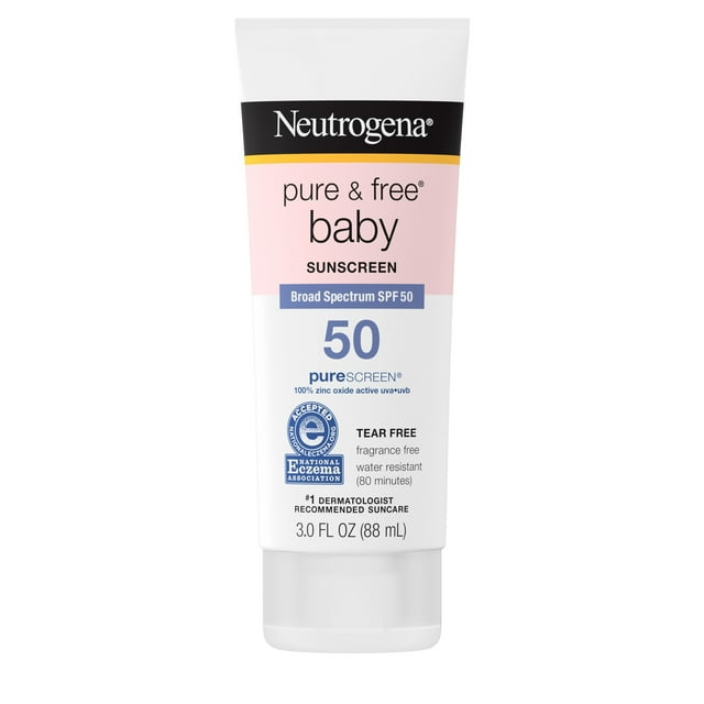 Neutrogena Pure & Free Baby Mineral Sunscreen with SPF 50, 3 fl. oz