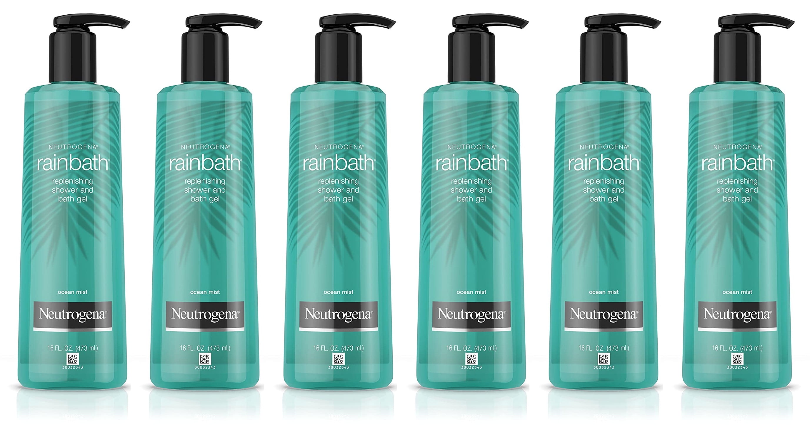 Neutrogena Rainbath Replenishing Shower And Bath Gel, Ocean Mist 16 oz (Pack of 6)