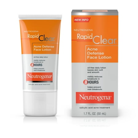 Neutrogena Rapid Clear Acne Defense Face Lotion, 1.7 fl. oz